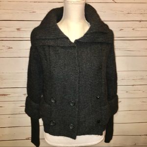 LOFT button up chunky sweater jacket